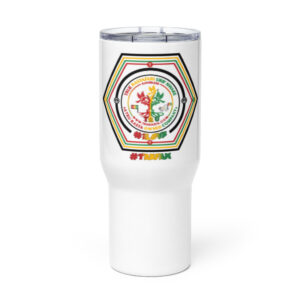 TRU travel mug with a handle