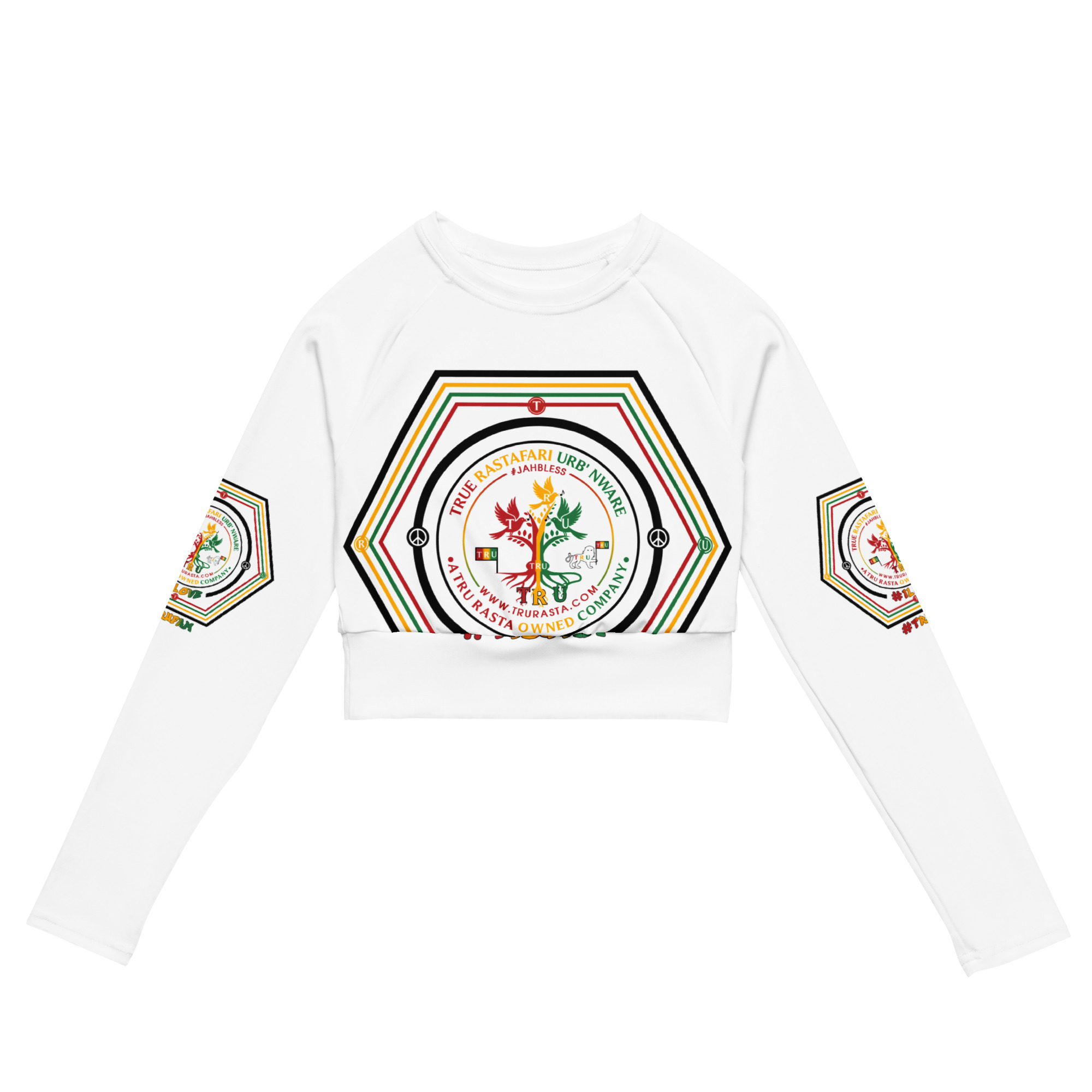 TRU Recycled long-sleeve crop top
