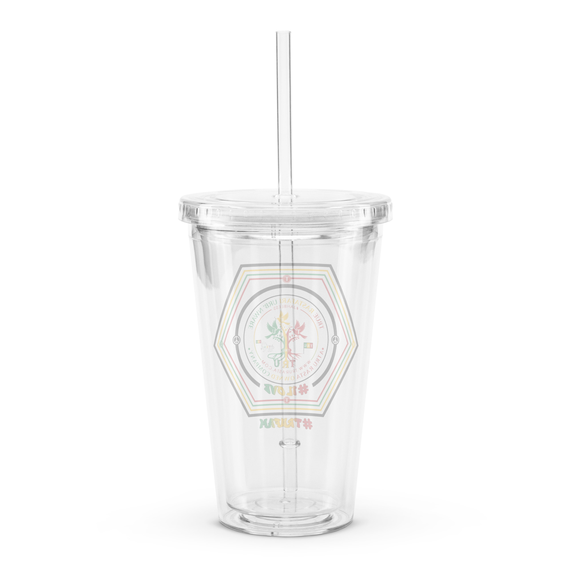 TRU Clear plastic tumbler
