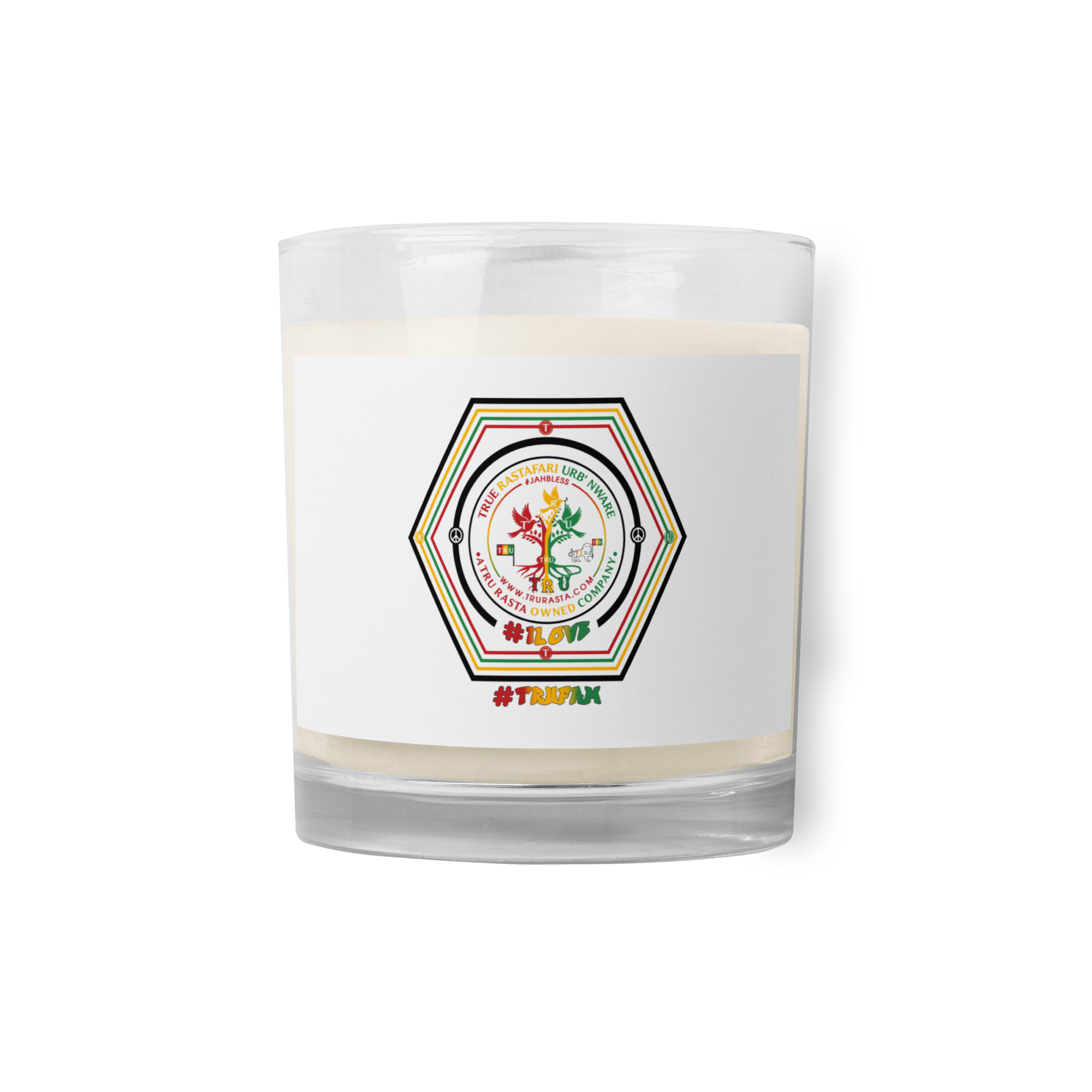 TRU Glass jar soy wax candle