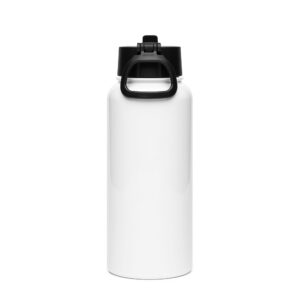 TRU Stainless Steel Water Bottle With a Straw Lid