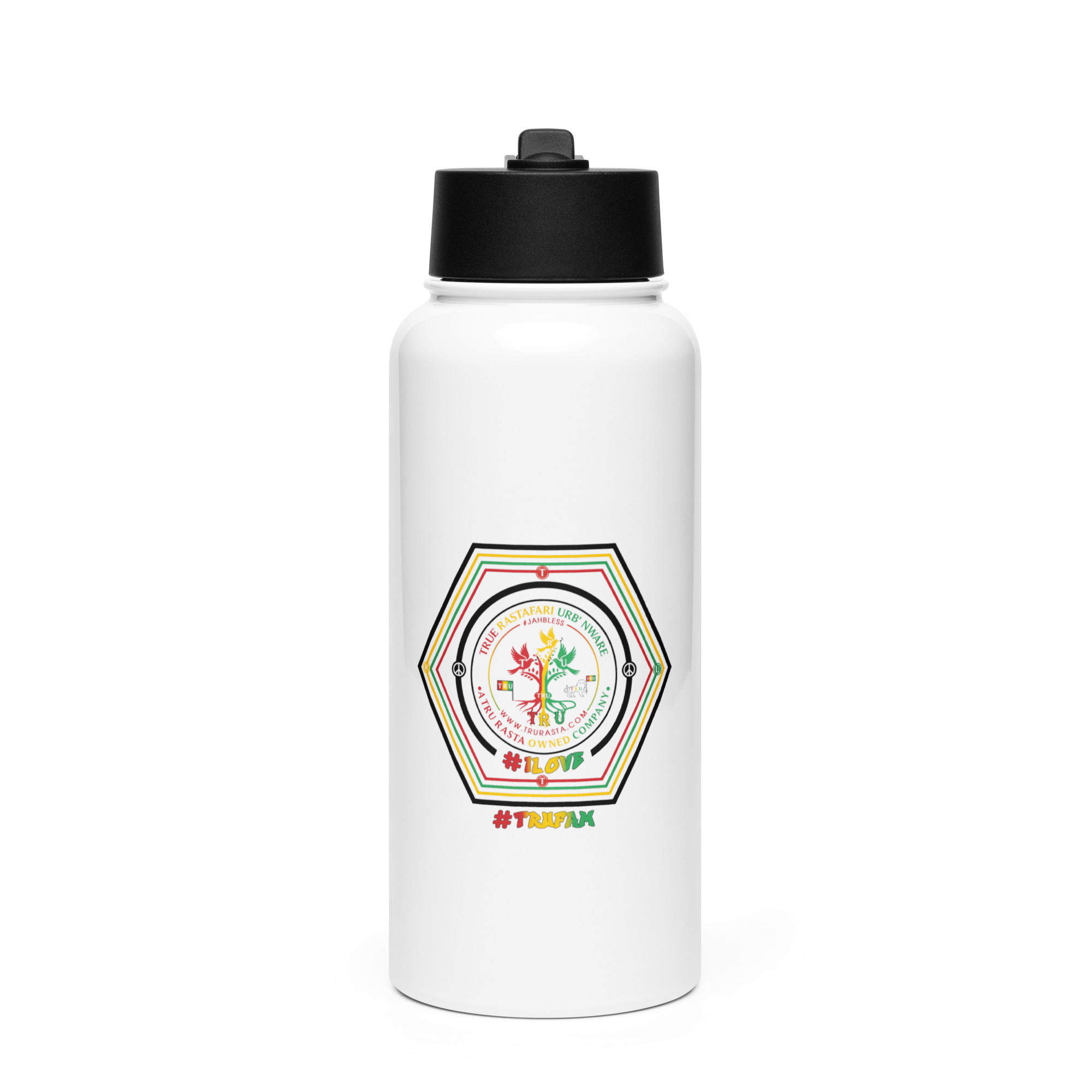 TRU Stainless Steel Water Bottle With a Straw Lid - Image 2