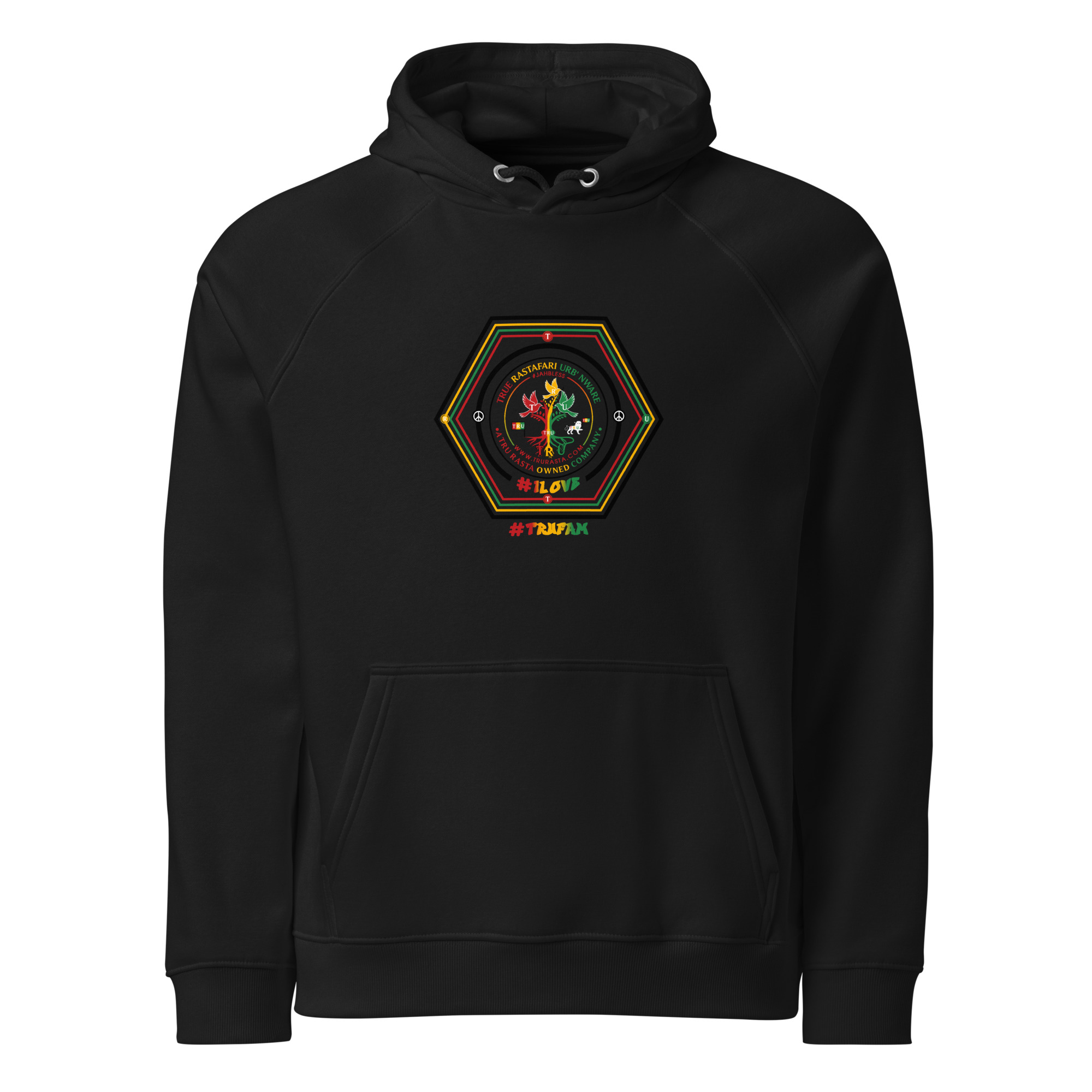 TRU Unisex Eco Raglan Hoodie - Image 2