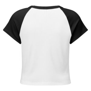 TRU Women’s Micro Rib Raglan Baby Tee